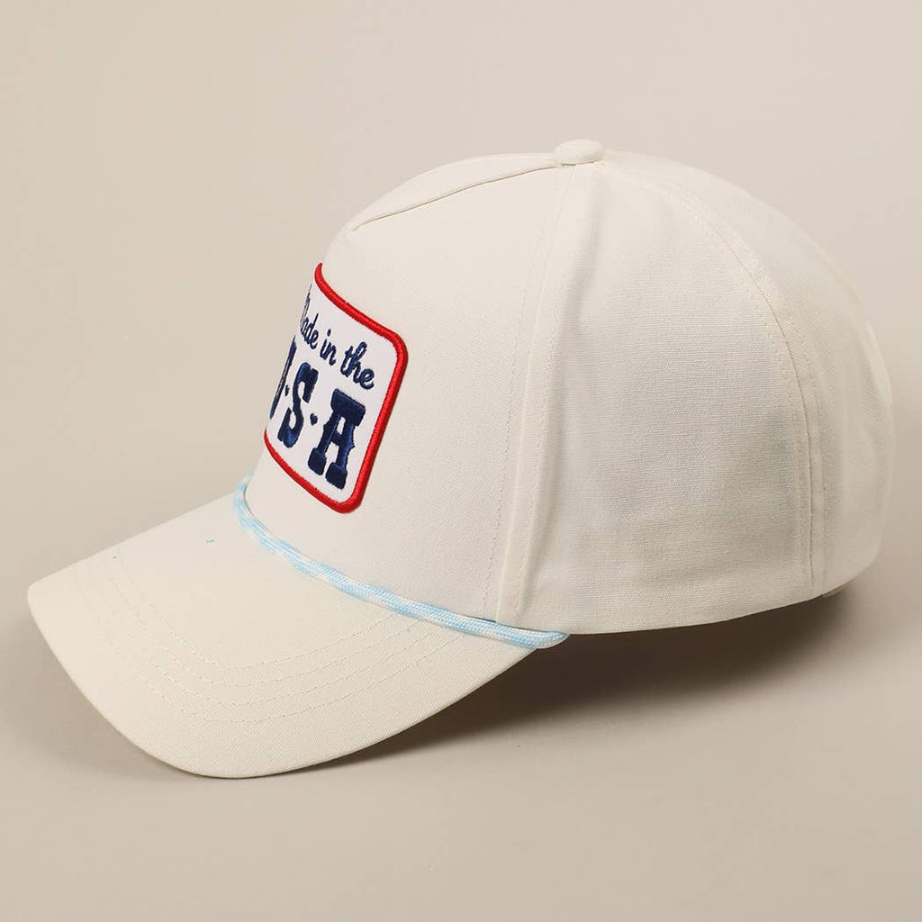 Made in the USA Embroidery Patch Trucker Hat