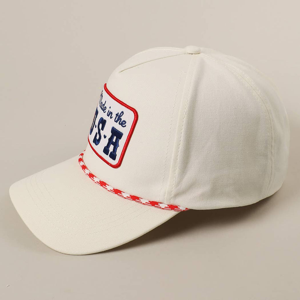 Made in the USA Embroidery Patch Trucker Hat