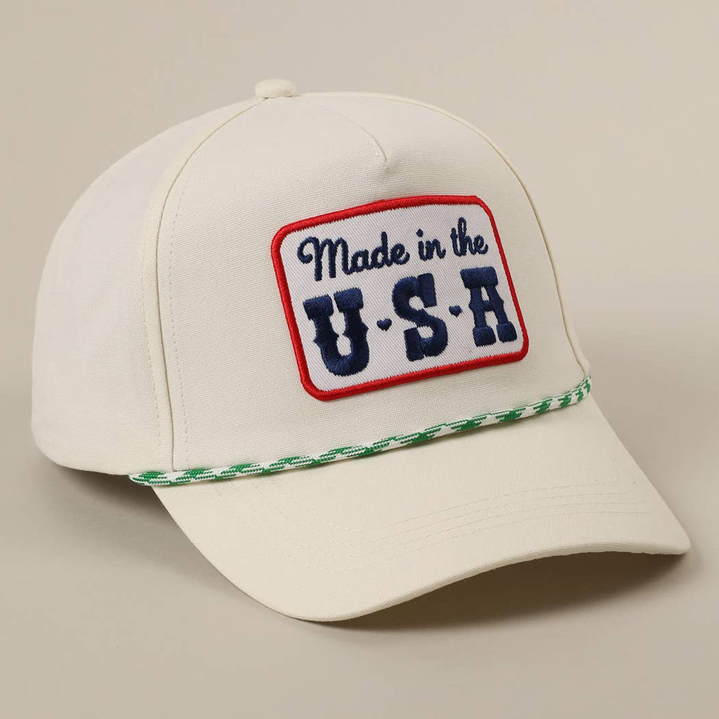 Made in the USA Embroidery Patch Trucker Hat