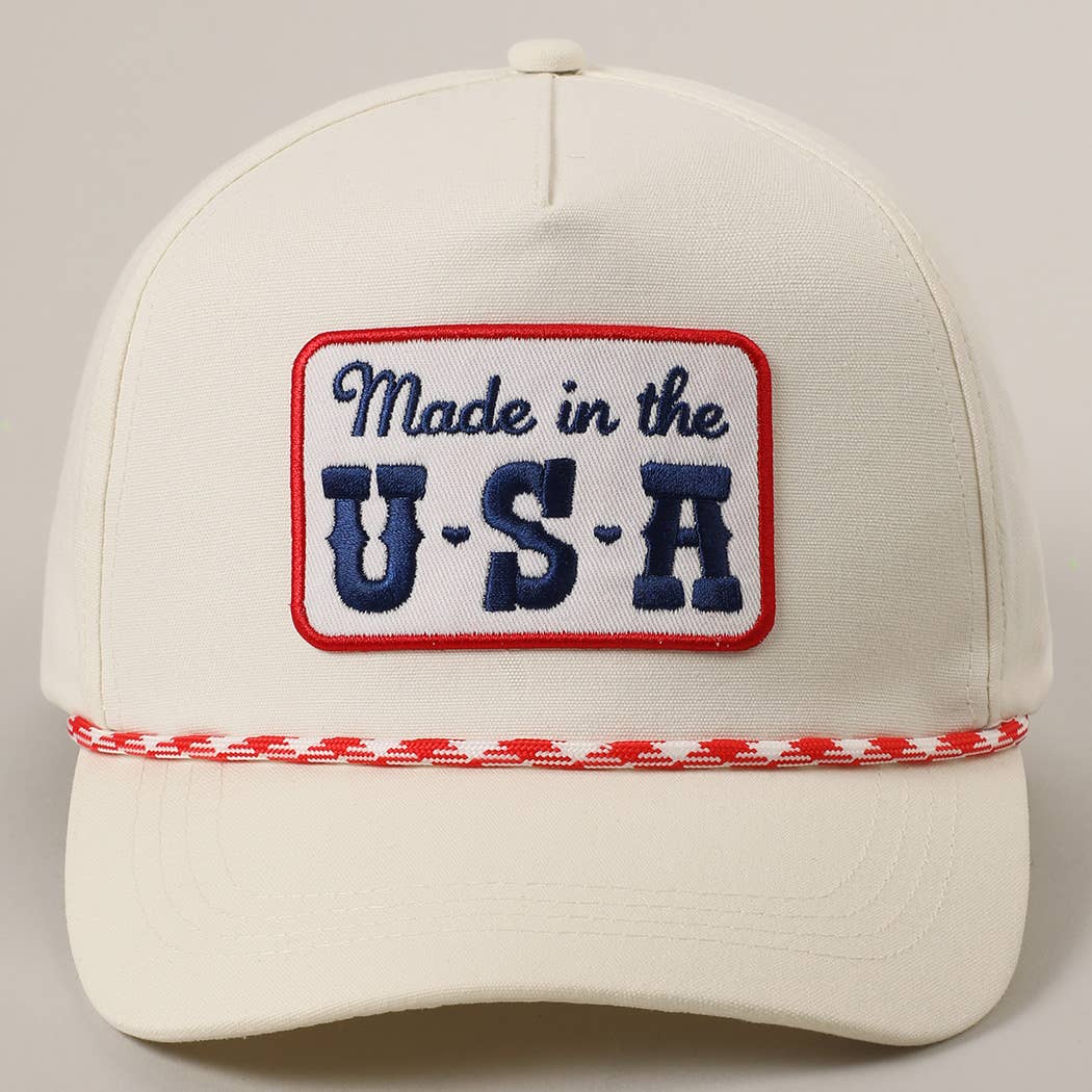 Made in the USA Embroidery Patch Trucker Hat