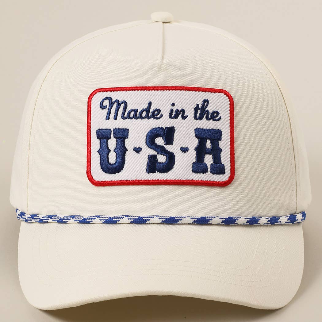 Made in the USA Embroidery Patch Trucker Hat