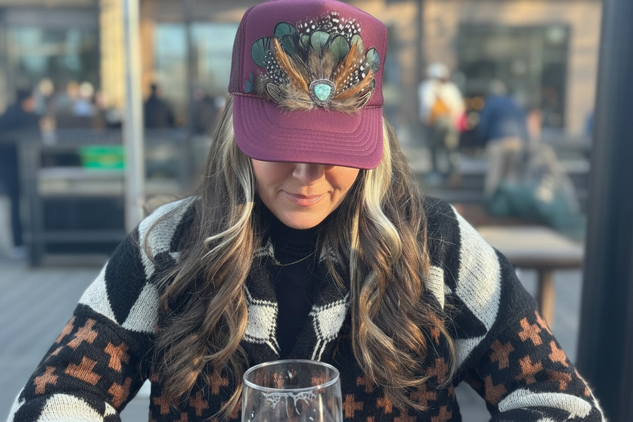 Custom Feathered Hat