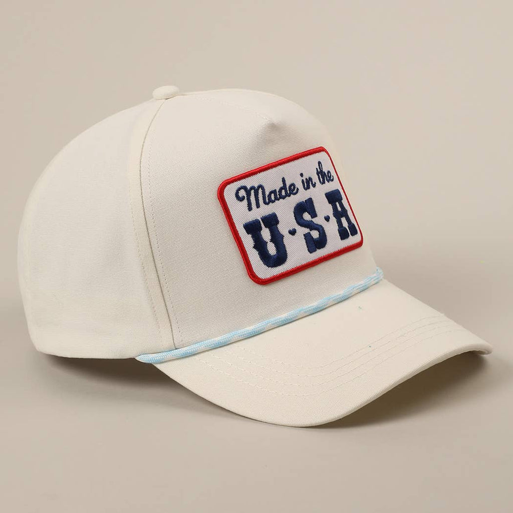 Made in the USA Embroidery Patch Trucker Hat